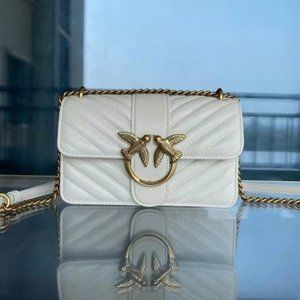 PINKO Love Classic Icon V Leather Shoulder Bag